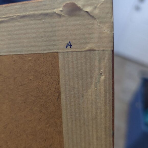 MCM Framed Carved Teak Wood Silhouette Woman Praying on Green Wall Hanging Art - Picture 10 of 10